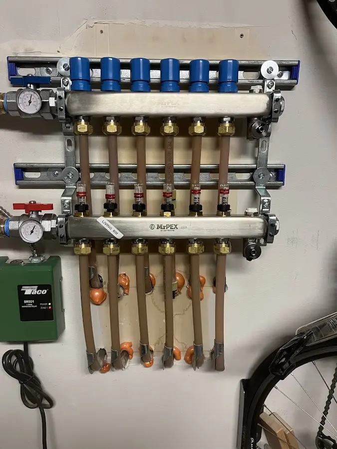 Plumber performing Gas Line Installation at a residential property in Wyldwood